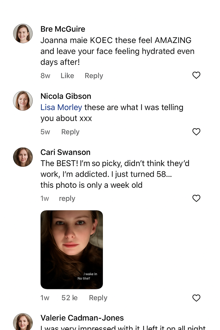 Capture de commentaire client